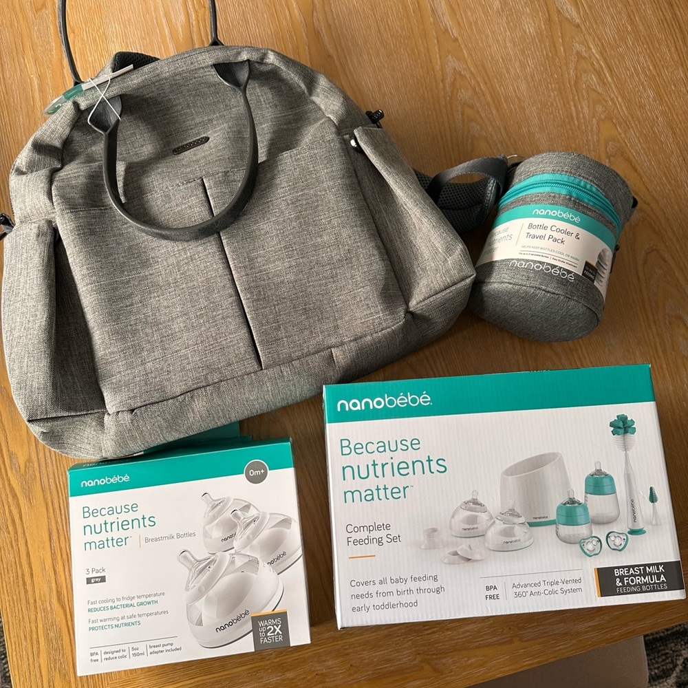 New in box nanobebe bundle